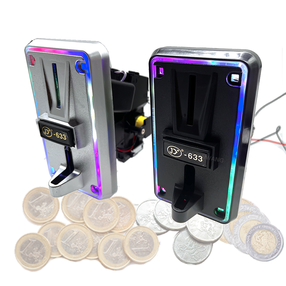 Arcade Game Vending Machine - 多通貨対応コインアクセプター LEDコインセレクター 6チャンネルウォレット クレジット認証対応 アーケードゲーム クローマシン/自動販売機用
