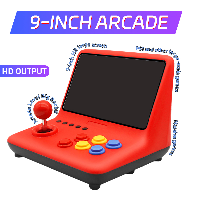 Arcade Game Cabinet - Coopreme A12 9インチIPS大画面アーケードゲーム機、5000ゲーム搭載、ダブルジョイスティック、デスクトップGBA小型ゲーム機
