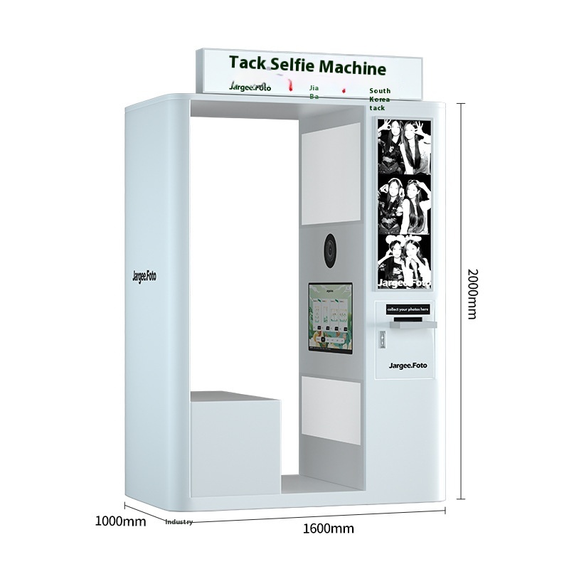 Photo Booth Machine - 北欧スタイルのポータブルオールインワンフォトブースマシン（プリンター付き、スマートフォン、iPad、カメラ、一眼レフ対応）