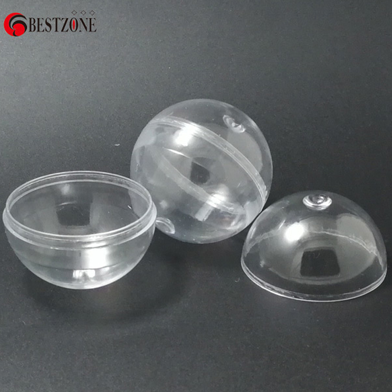 Vending Game - 100個/ロット 直径40MM 透明プラスチックPSカプセル おもちゃボール容器 シェル 自動販売機用