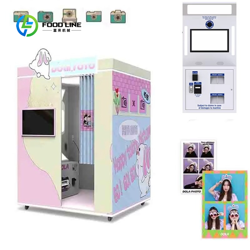 Photo Booth Machine - ファッションフォトブースマシン、フォトブース、結婚式用フォトブース、スマートデジタルデュアルポートプリンター、セルフサービスフォトブース、カスタムメイド