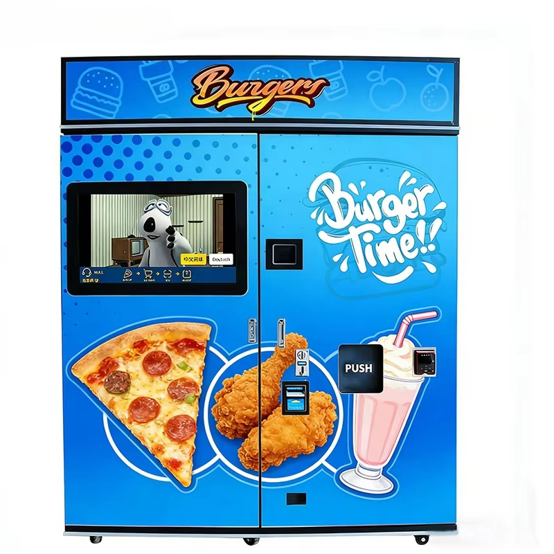 Commercial Vending Machine - 24時間全自動タッチスクリーンピザ自動販売機 商業事業利益化自動クレジットカード決済機 温かい出来たてピザ