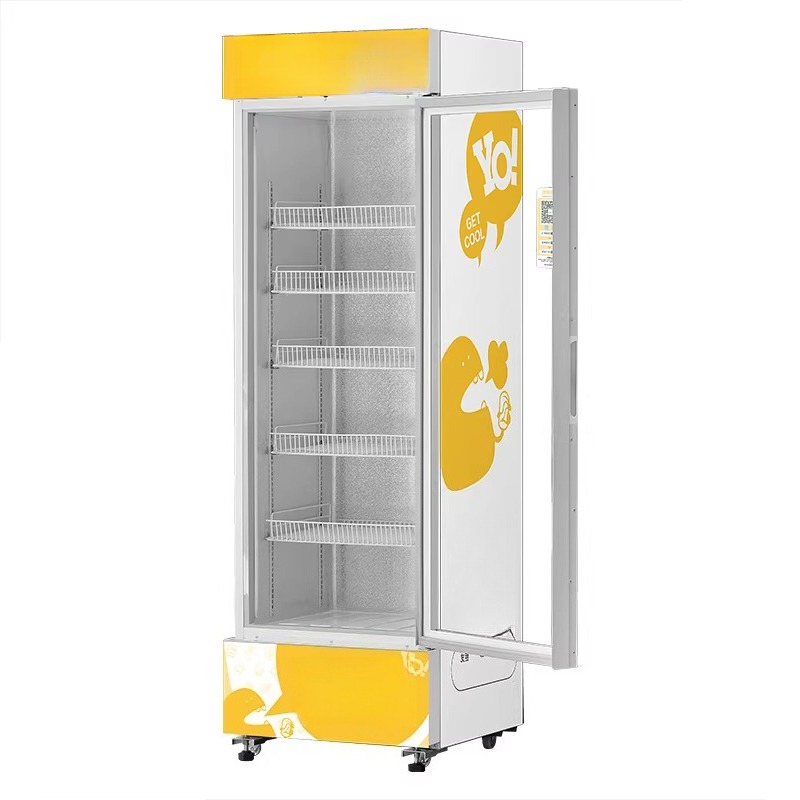 Commercial Vending Machine - 工場直送業務用冷蔵飲料・スナック自動販売機、スキャン決済対応、エネルギー補充ステーション