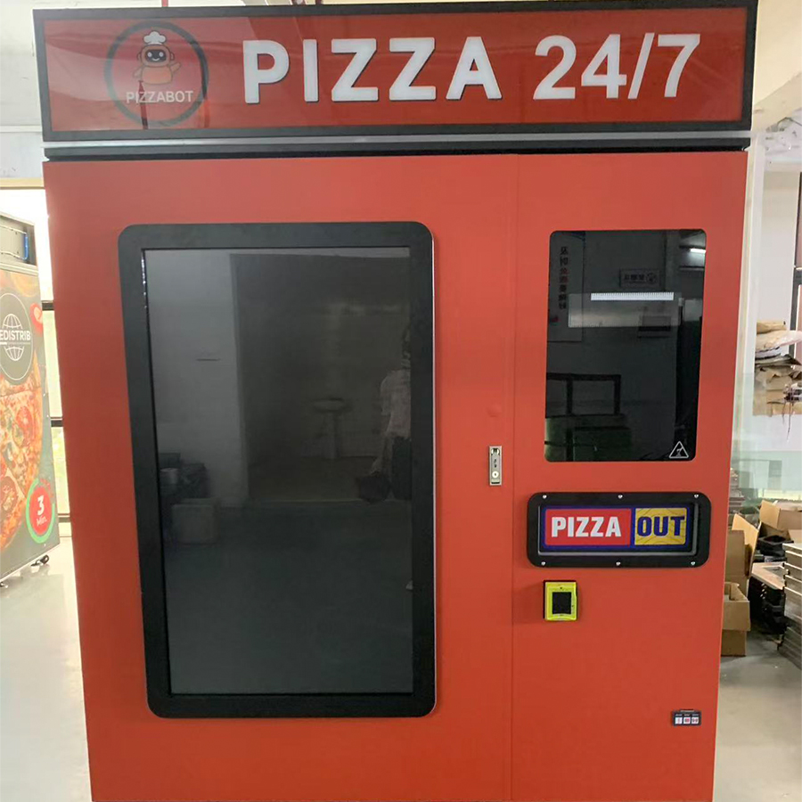 Commercial Vending Machine - カスタマイズ可能なファストフードピザ自動販売機ブランド、ヨーロッパで販売されている業務用全自動屋外自動販売機