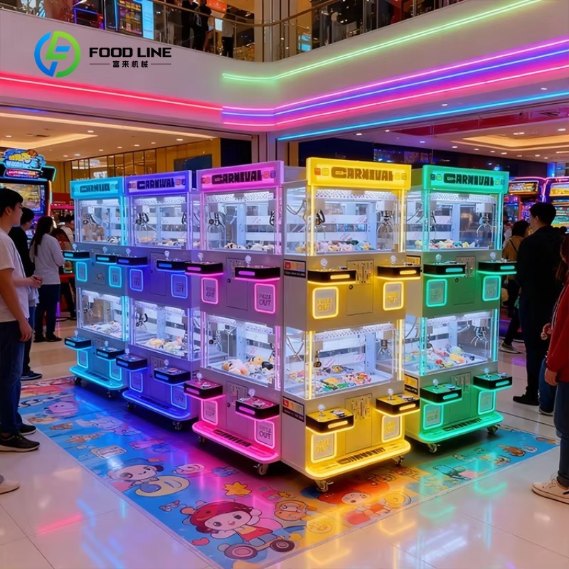 Vending Game - カスタマイズ可能なワンストップミニクレーンゲーム、コイン式、4人用、アミューズメントセンター向けおもちゃ販売機