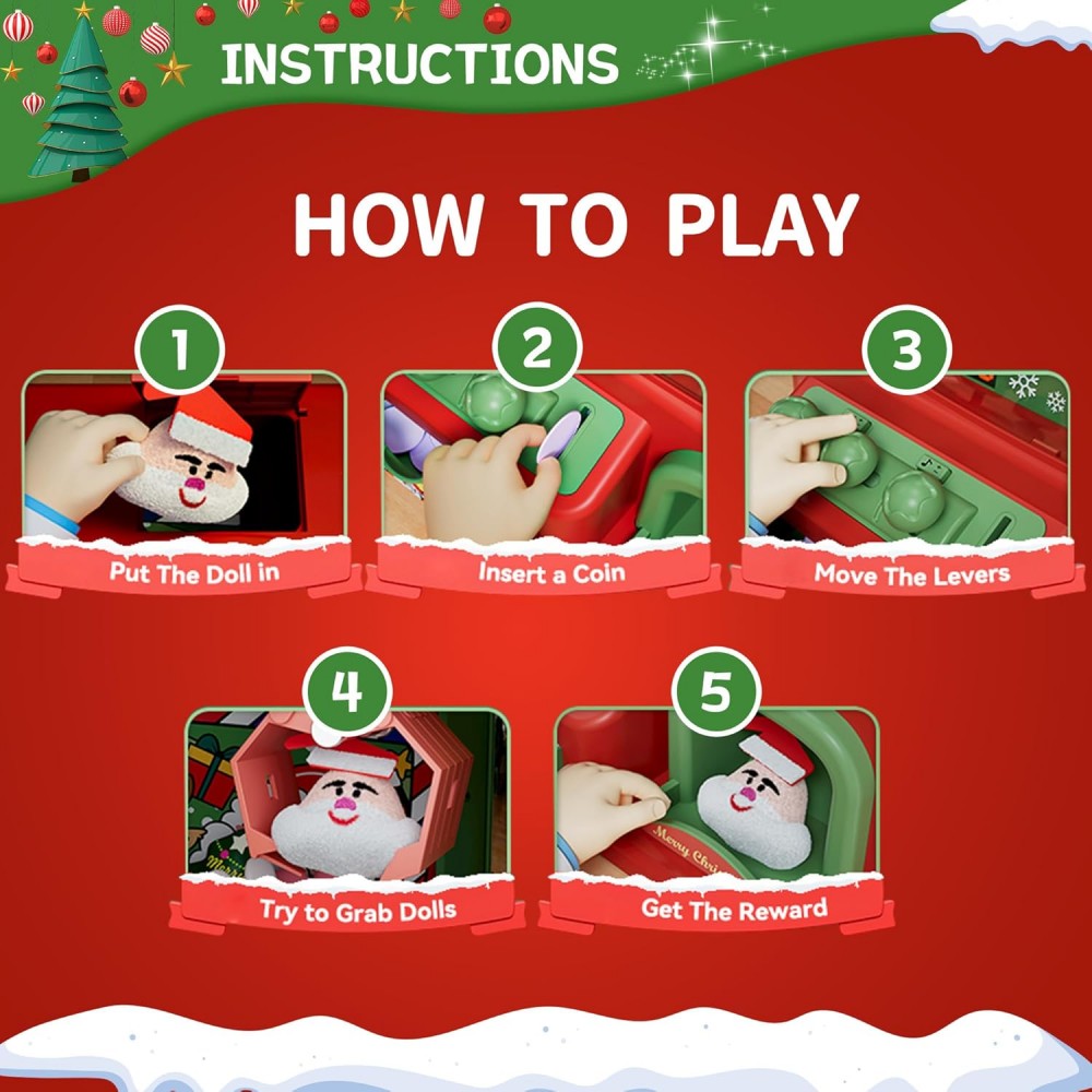 子供のためのクリスマスの爪のマシン,ミニ自動販売機,キャンデ - Arcade Game Vending Machine のレビューと価格