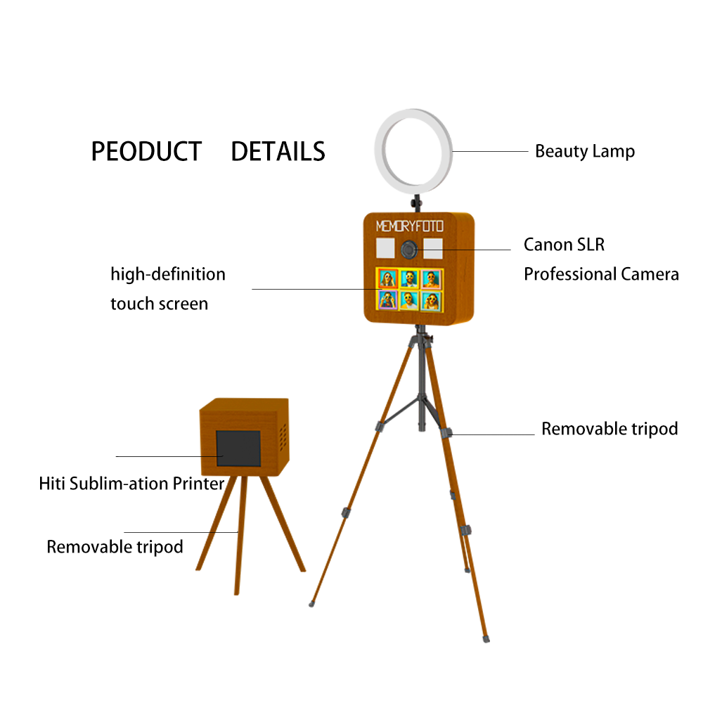 カスタマイズレトロフォトブース 本物の木製フォトブース イン - Photo Booth Machine のレビューと価格