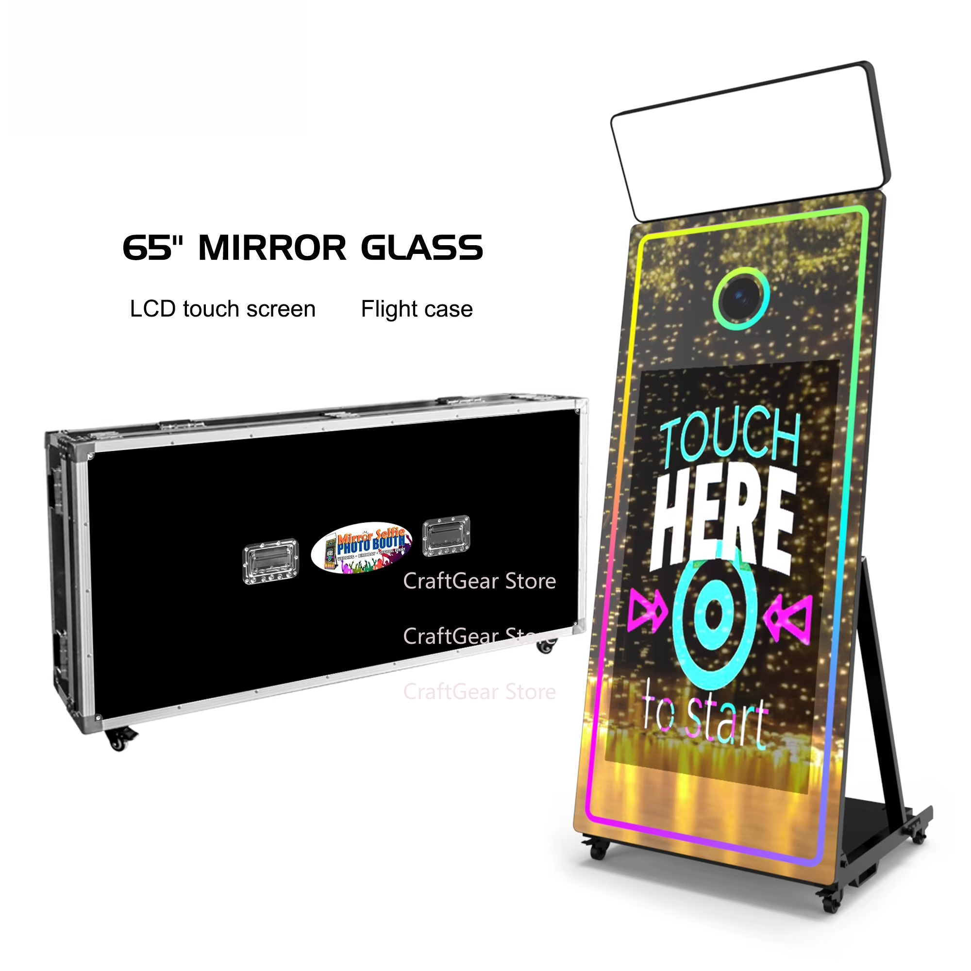 ドロップシッピング対応ポータブルフォトブースマシン、タッチス - Photo Booth Machine のレビューと価格