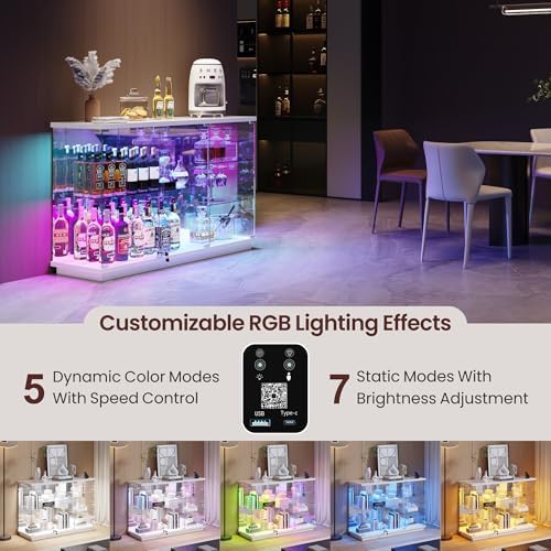 RGBガラスディスプレイキャビネット、ロック付き、ガラス棚付 - Glass Cabinet Display のレビューと価格