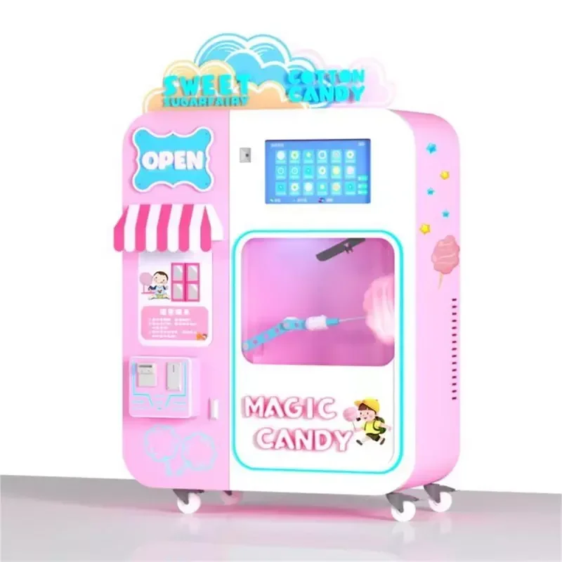 カスタマイズ可能な子供用綿菓子製造機、小型ミニロボット綿菓子 - Commercial Vending Machine のレビューと価格