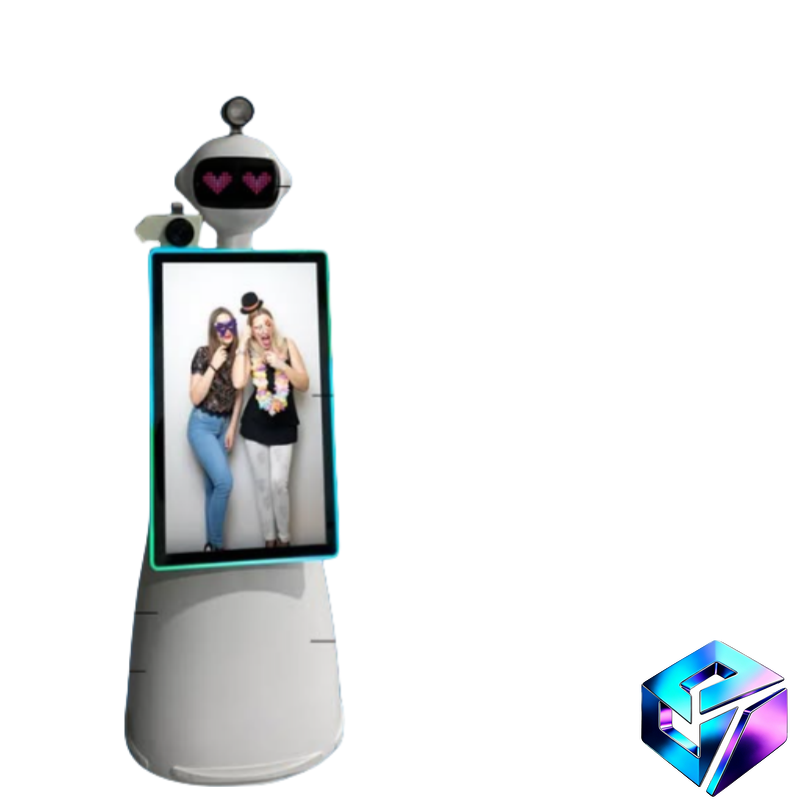 人型フォトブースロボット360度自動撮影機リモコン印刷フォト - Photo Booth Machine のレビューと価格