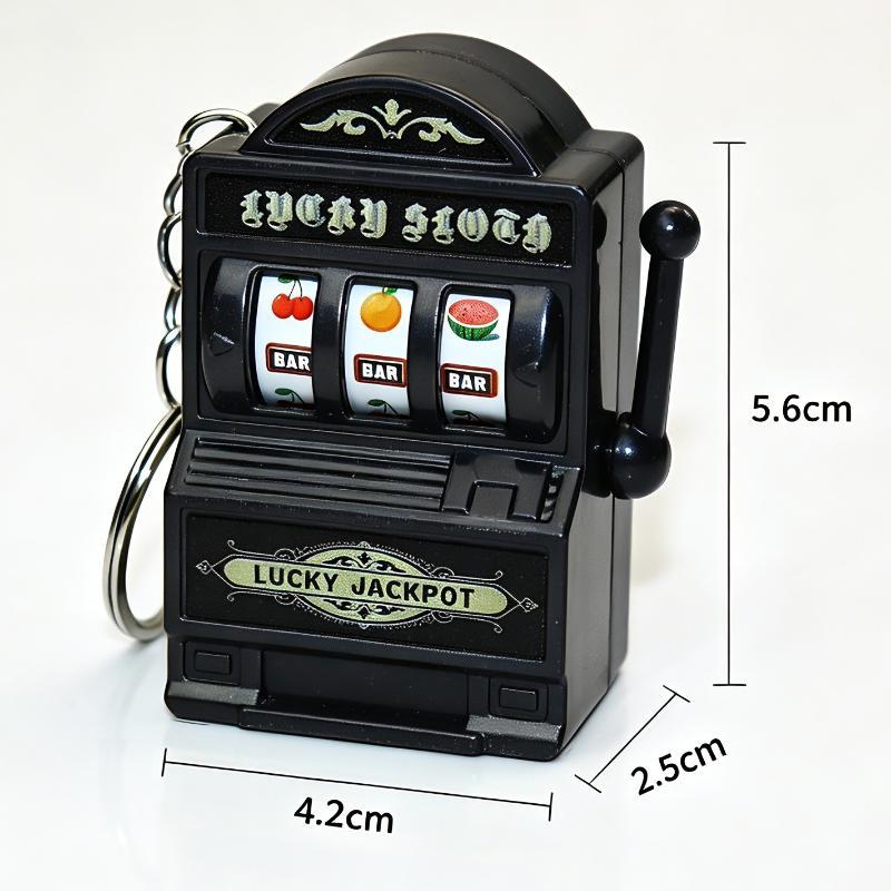 ミニギャンブルスロットマシンキーホルダー、クリエイティブなア - Fruit Slot Machine のレビューと価格
