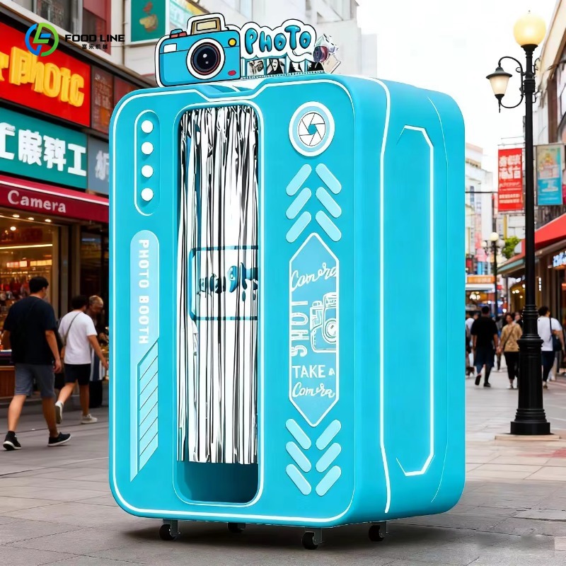 韓国風カスタマイズ写真撮影自動販売機、コイン式LEDポータブ - Photo Booth Machine のレビューと価格