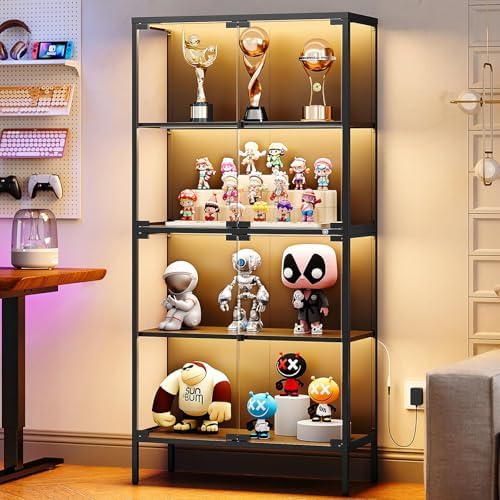 65インチガラスディスプレイキャビネット、3色LEDライト付 - Glass Cabinet Display のレビューと価格