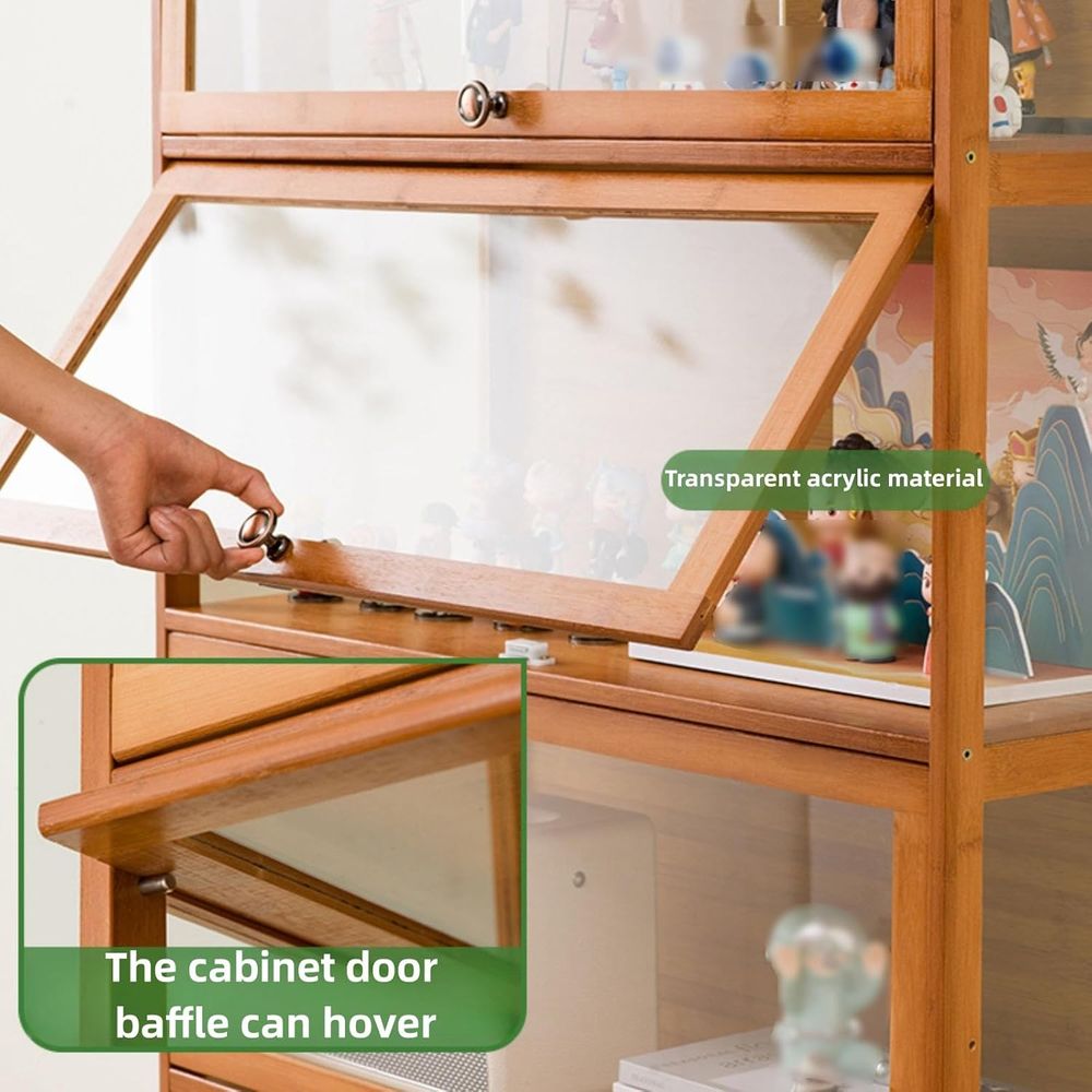 アクリルガラス製キュリオキャビネット - 27.55x12. - Glass Cabinet Display のレビューと価格