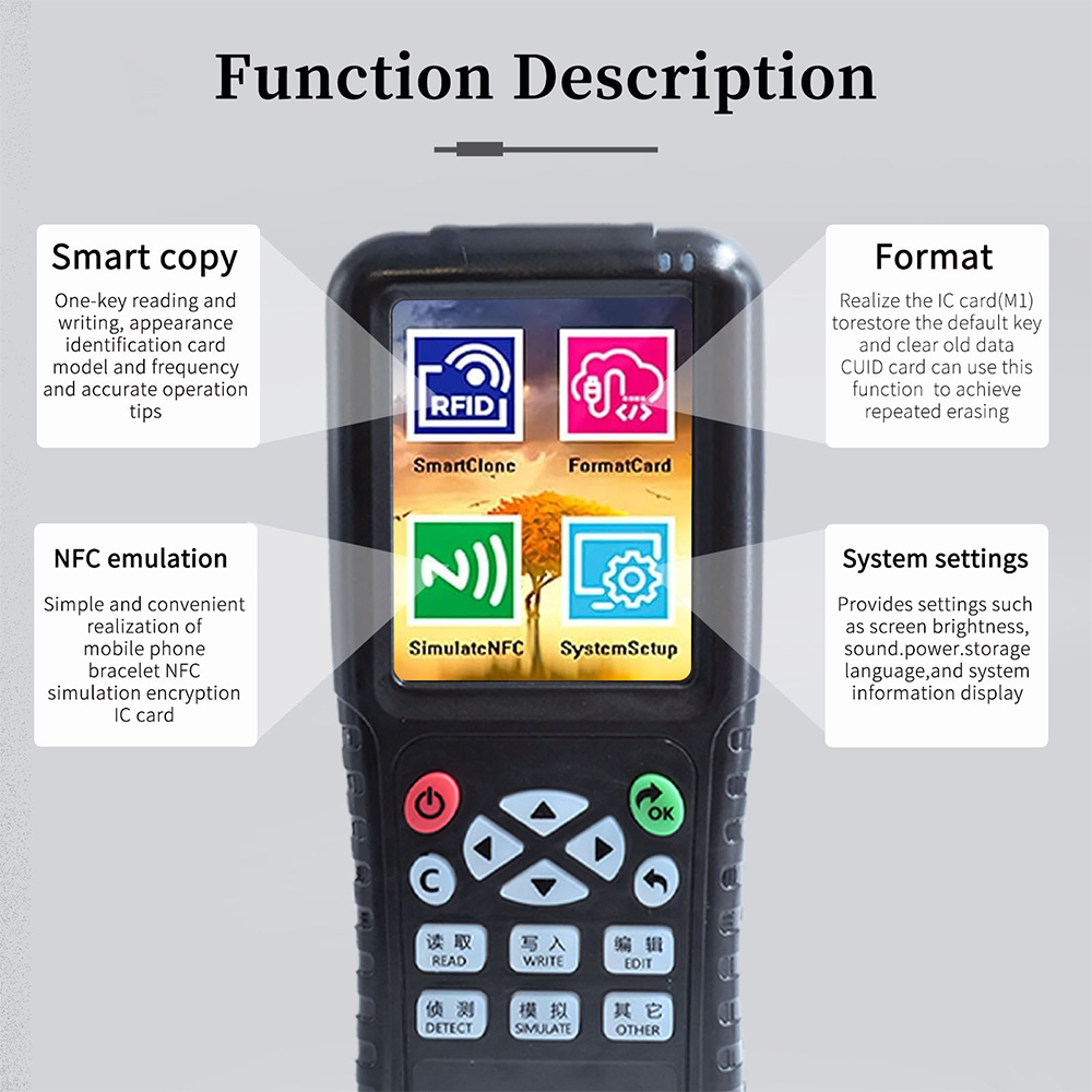 ハンドヘルドRFID NFCスマートカードリーダーライターX - Nfc Card Reader Vending のレビューと価格