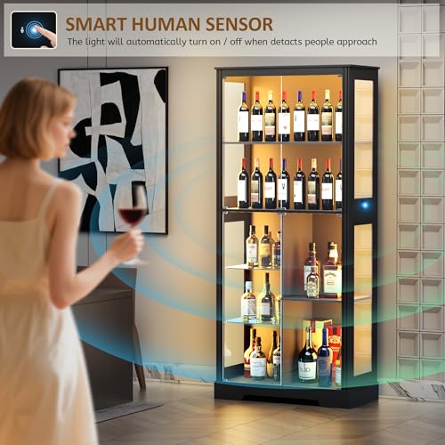 71インチのガラス製ディスプレイキャビネット、コレクション用 - Glass Cabinet Display のレビューと価格
