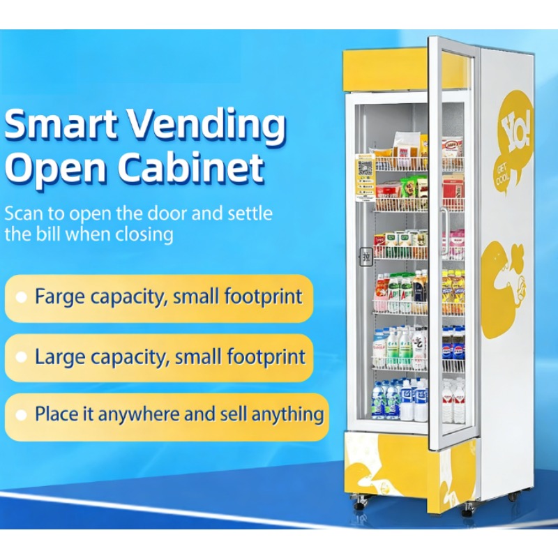 工場直送業務用冷蔵飲料・スナック自動販売機、スキャン決済対応 - Commercial Vending Machine のレビューと価格