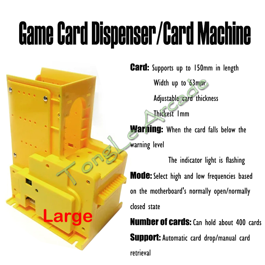 コイン式カードマシンカードディスペンサーは最大6.3×8.6 - Arcade Card Vending Machine のレビューと価格