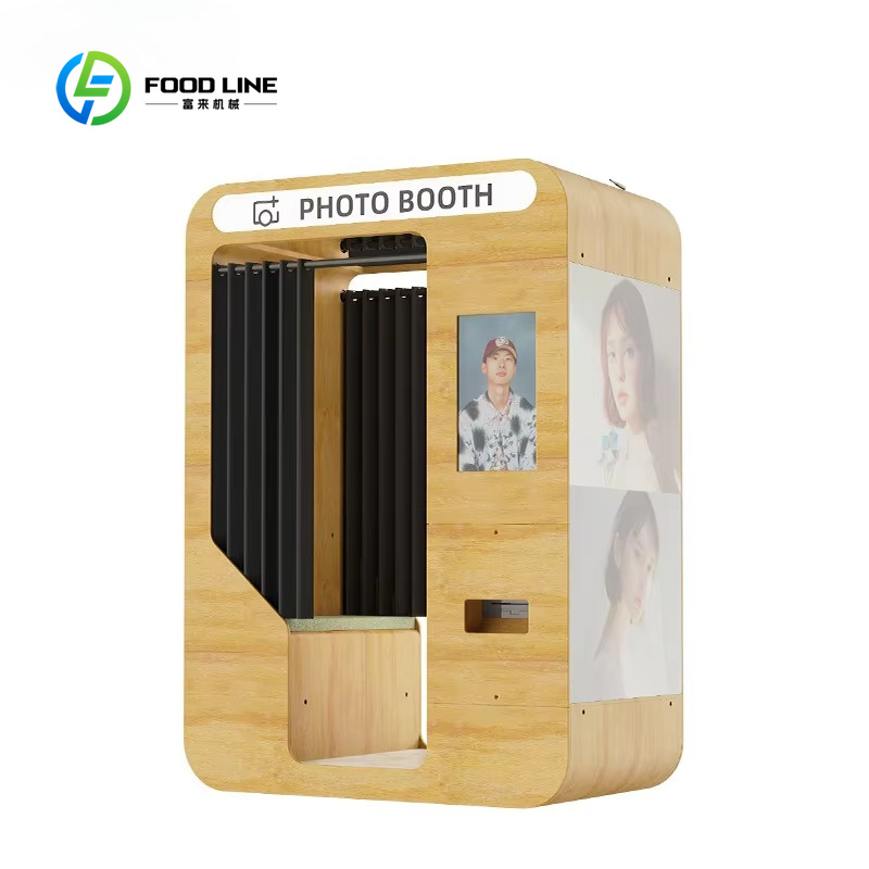 カスタマイズ可能なポータブル木製バー、ヴィンテージフォトブー - Photo Booth Machine のレビューと価格