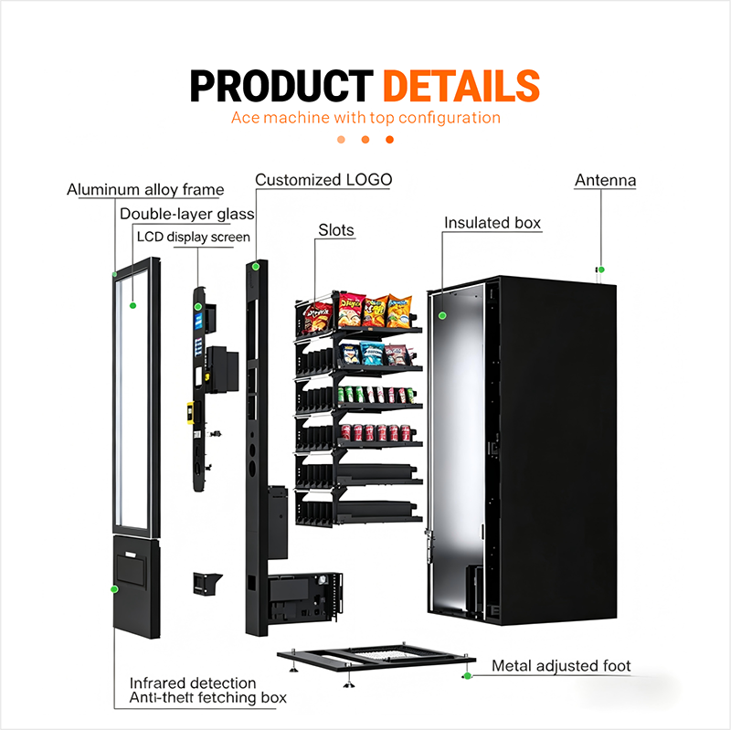 スナック・ドリンク自動販売機　セルフサービス　コイン・カード - Commercial Vending Machine のレビューと価格