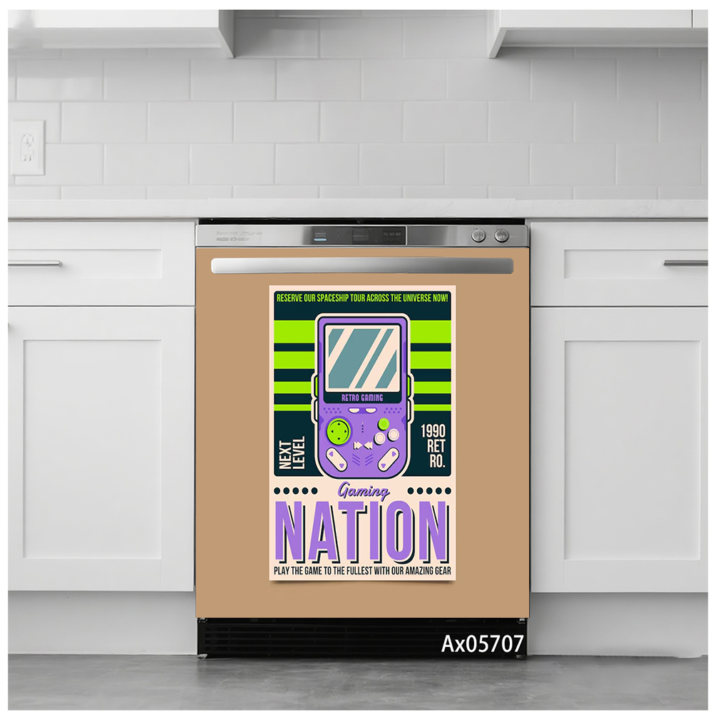 楽しいレトロアーケードゲーム漫画ポップアート食器洗い機ステッ - Arcade Game Cabinet のレビューと価格