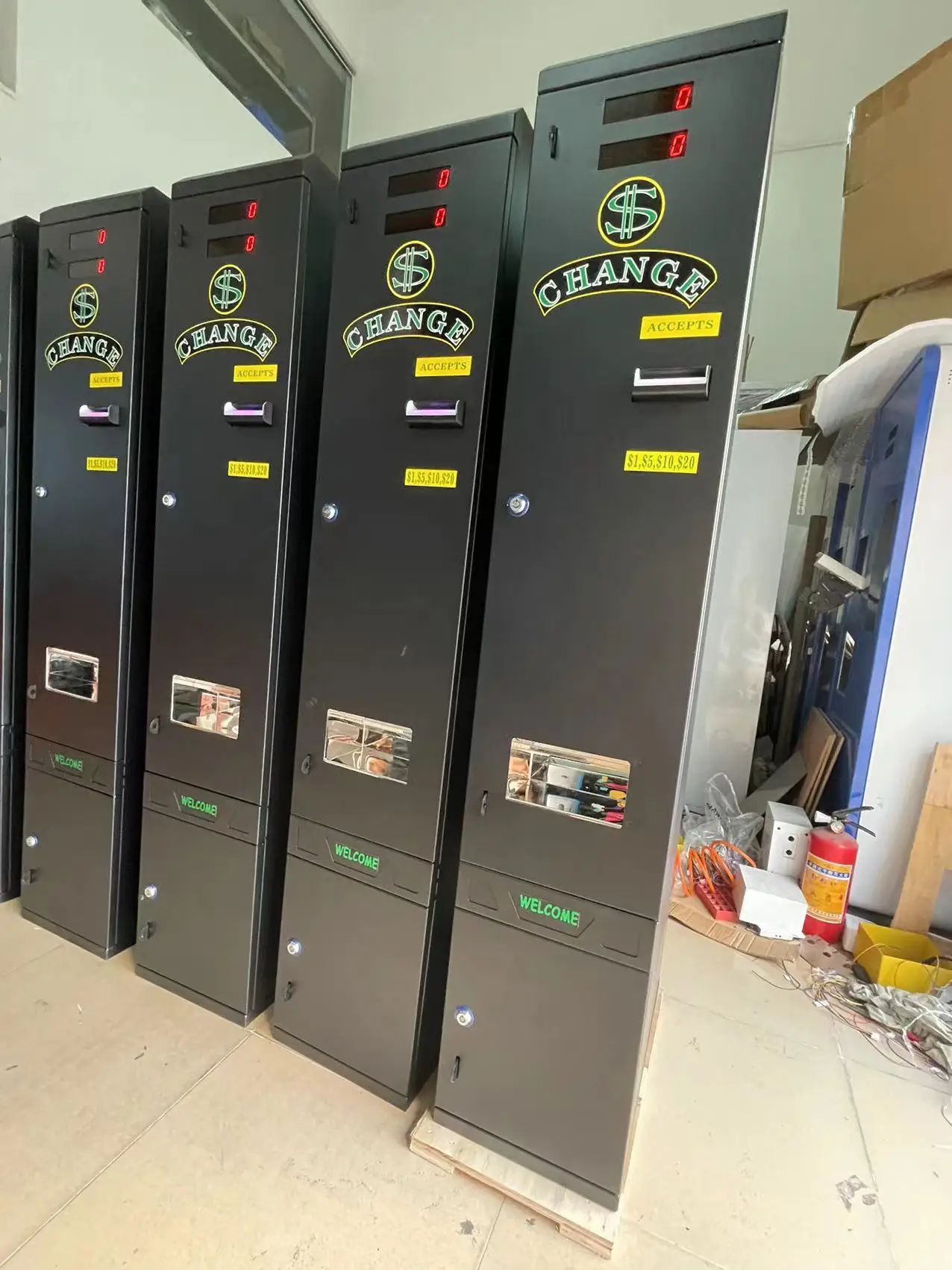 # 洗濯機、マッサージチェア、自動販売機用の硬貨・紙幣両替機 - Vending Q のレビューと価格