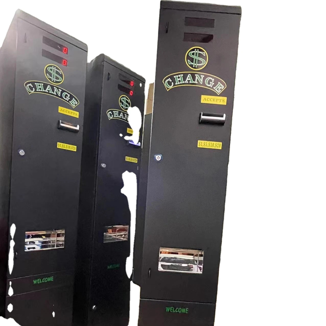 # 洗濯機、マッサージチェア、自動販売機用の硬貨・紙幣両替機 - Vending Q のレビューと価格